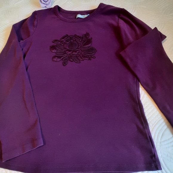 Denver Hayes t-shirt.Long sleeved.Size Medium. Purple - Picture 1 of 10